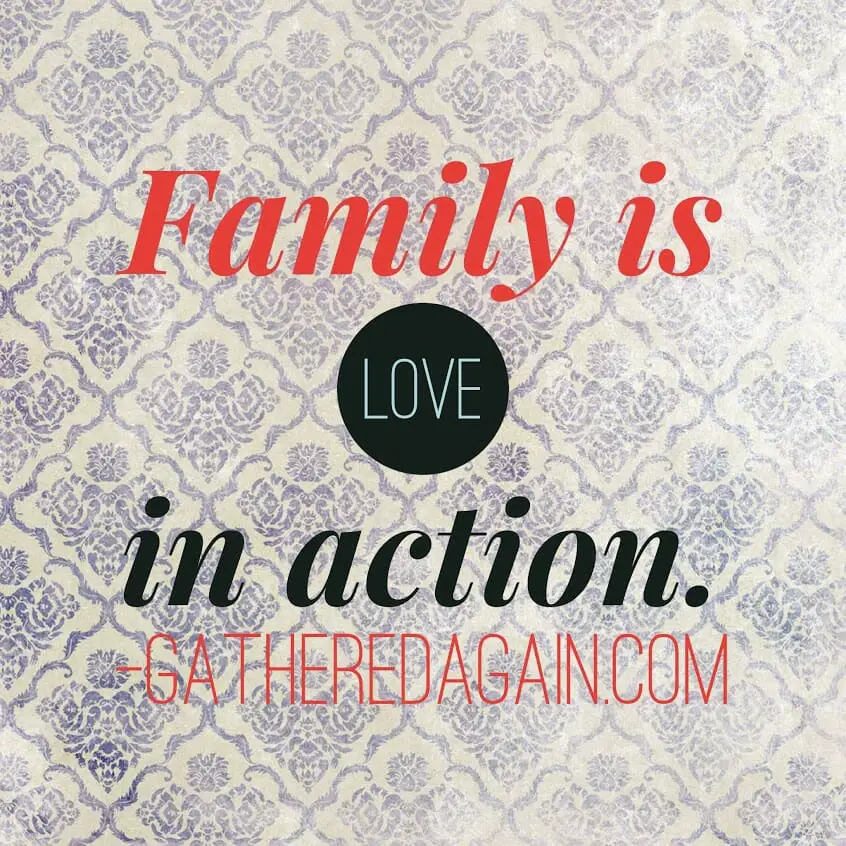 Family is love in action.