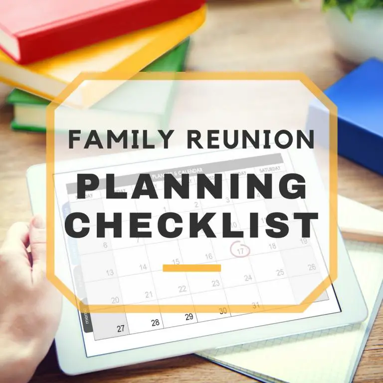 Family Reunion Planning Checklist