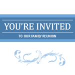 Print Ready Blue Invitation