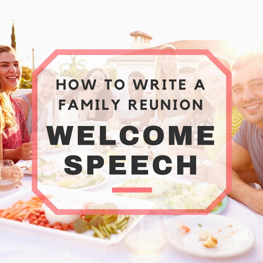 how to write a welcome to the family speech