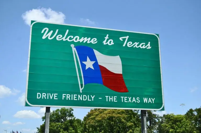 Welcome To Texas Road Sign
