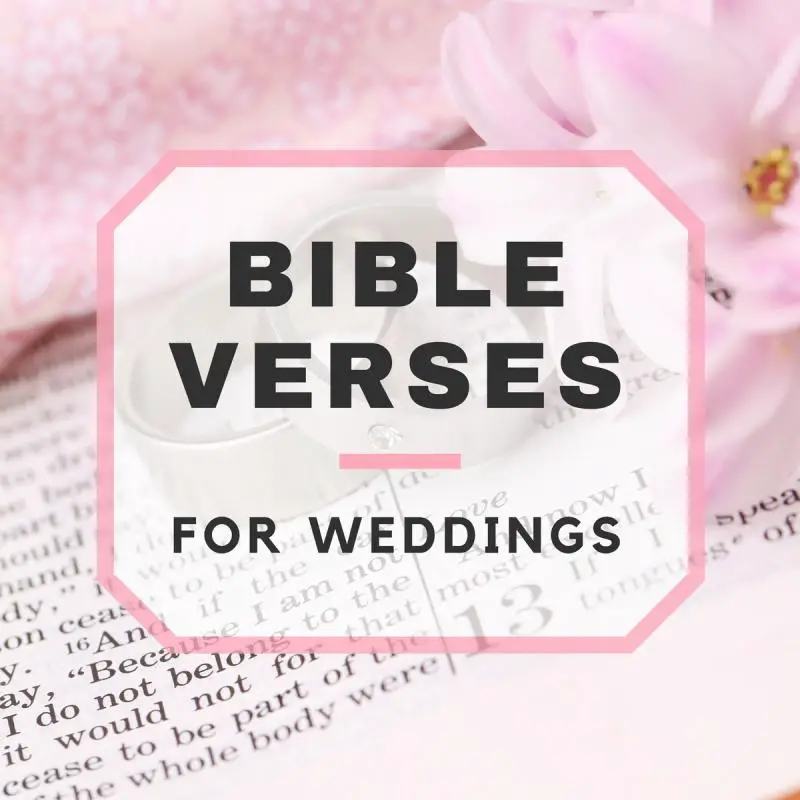 11 Bible Verses For Weddings 