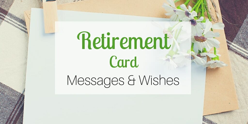 Retirement Card Messages & Wishes