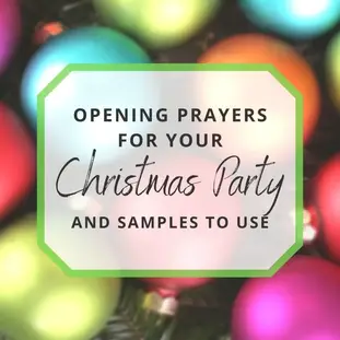 Sample Opening Prayers For Your Christmas Party