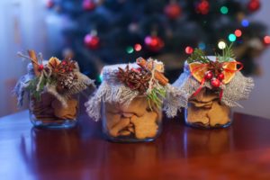 Christmas gift jar