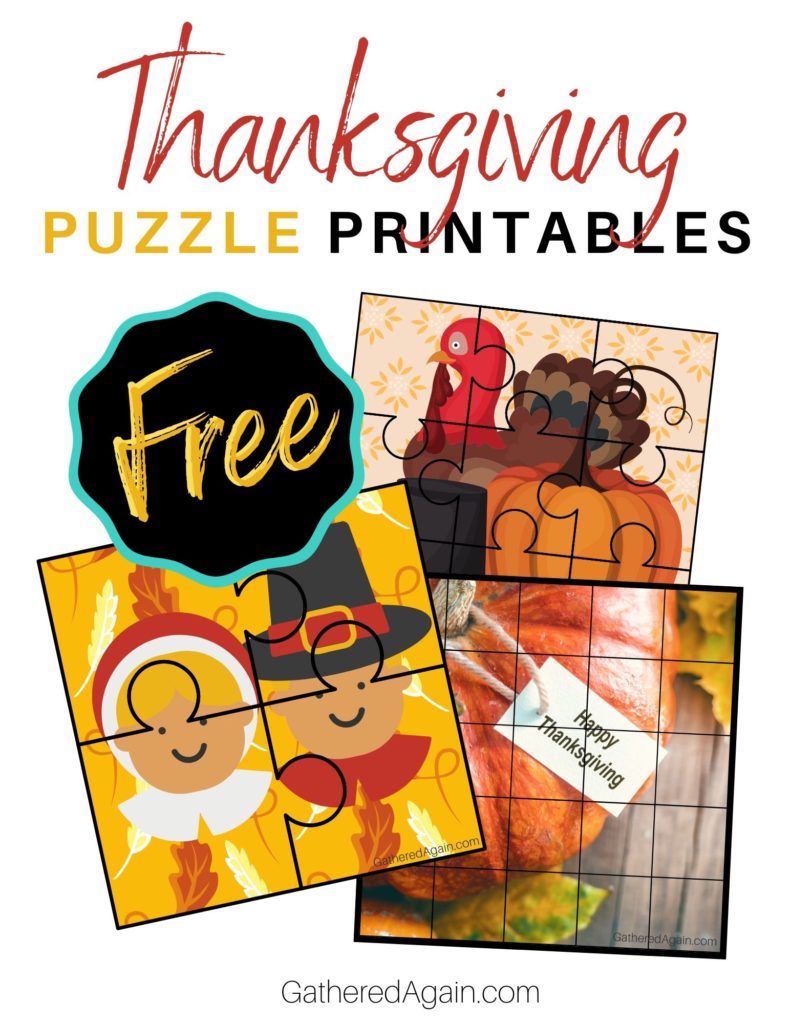 Free Thanksgving Puzzles Printables