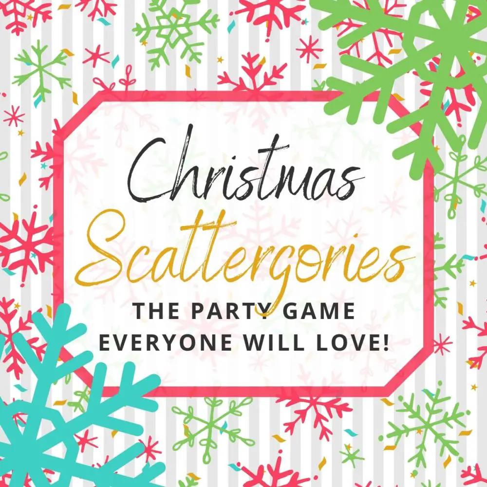Free Printable Christmas Scattergories To Play This Holiday Season!