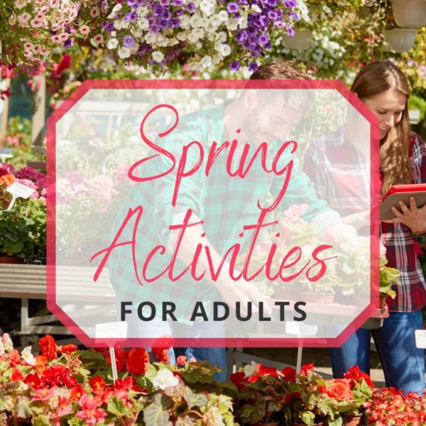 photo of two adults gardening as a spring activity