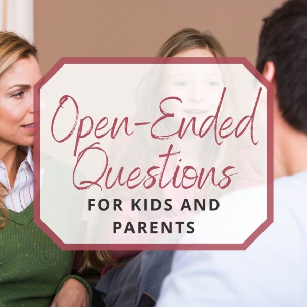 photo of a child and her parents talking