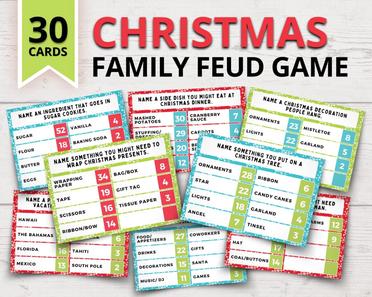 Free Printable Thanksgiving Family Feud Game